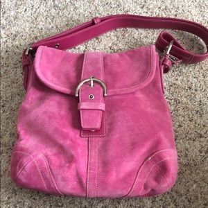 Coach pink shoulder bag